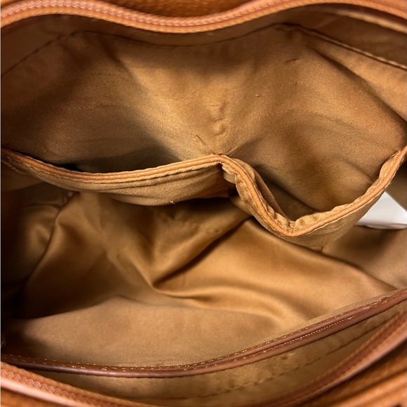 Danbury Mint Personalized JM Initial BrownFaux Leather Handbag - Picture 13 of 16